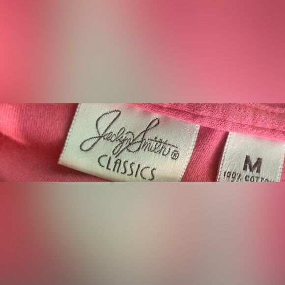 Jaclyn Smith Classics Solid Short Sleeve Womens Polo Size Medium EPC - Picture 5 of 5